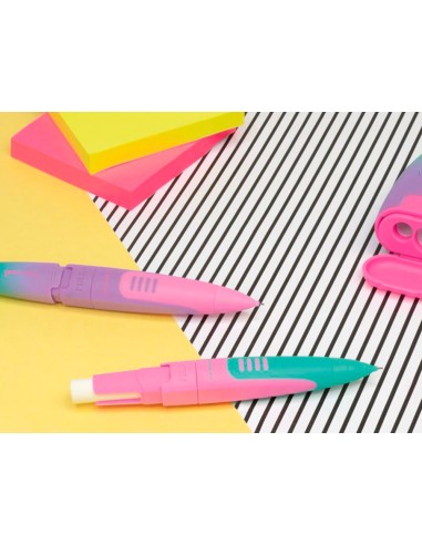 Portaminas milan compact sunset 07 mm con goma de borrar colores surtidos