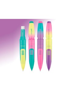 Portaminas milan compact sunset 07 mm con goma de borrar colores surtidos