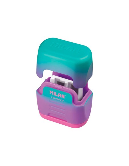 Sacapuntas milan compact sunset plastico 2 usos colores surtidos Sacapuntas milan compact sunset plastico 2 usos colores surtidos