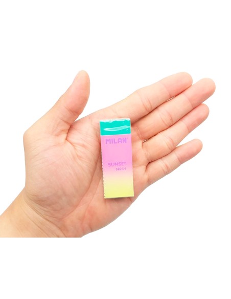 Goma de borrar milan nata 320 sunset colores surtidos