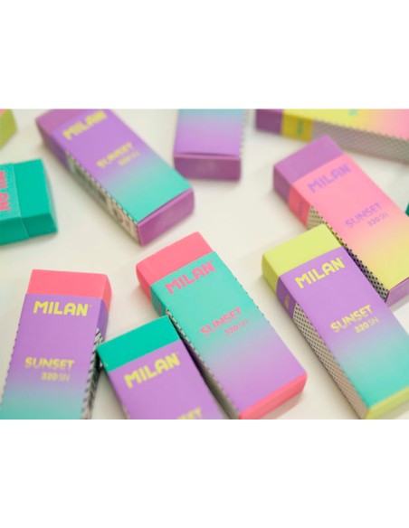 Goma de borrar milan nata 320 sunset colores surtidos