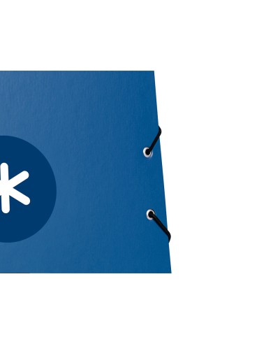 Carpeta antartik gomas a4 3 solapas carton forrado azul oscuro