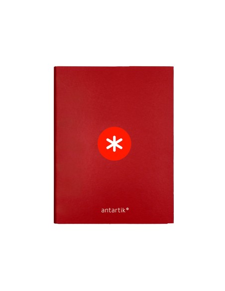 Carpeta antartik a4 forrada 4 anillas 25 mm redondas color frambuesa