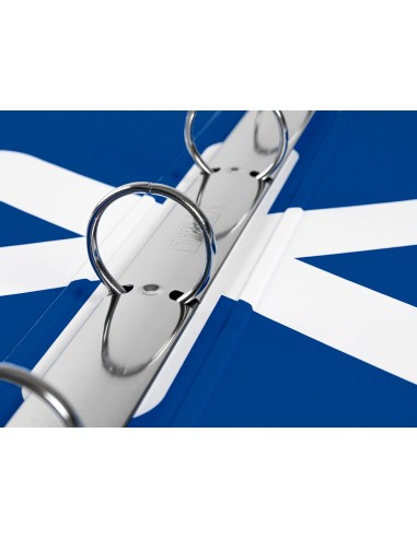 Carpeta antartik a4 forrada 4 anillas 25 mm redondas color azul oscuro