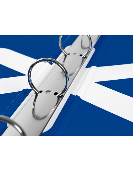 Carpeta antartik a4 forrada 4 anillas 25 mm redondas color azul oscuro