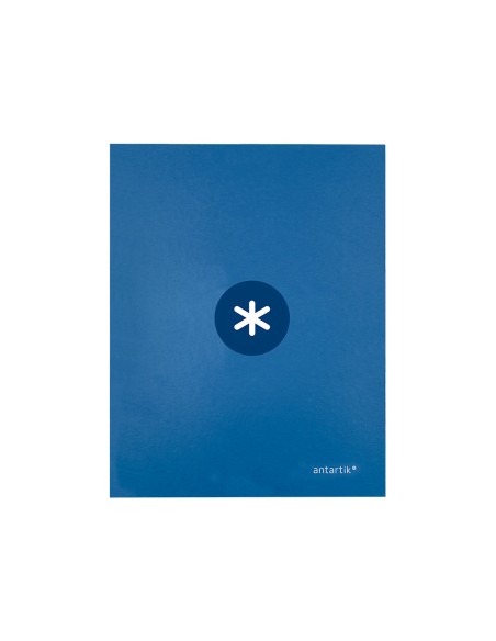 Carpeta antartik a4 forrada 4 anillas 25 mm redondas color azul oscuro