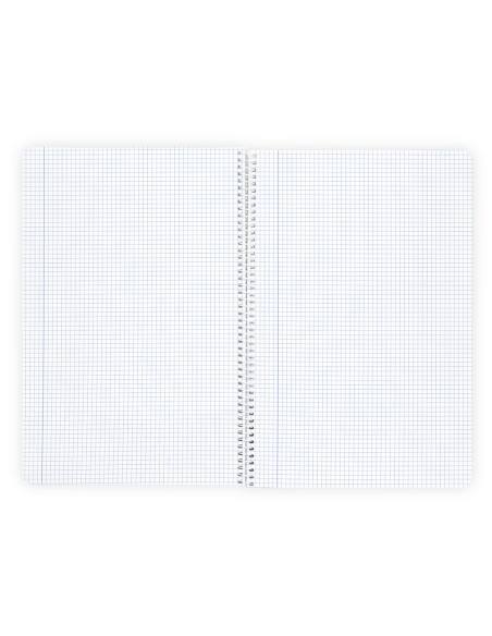 Cuaderno espiral liderpapel a4 wonder tapa plastico 80h 90gr cuadro 5mm con margen colores surtidos