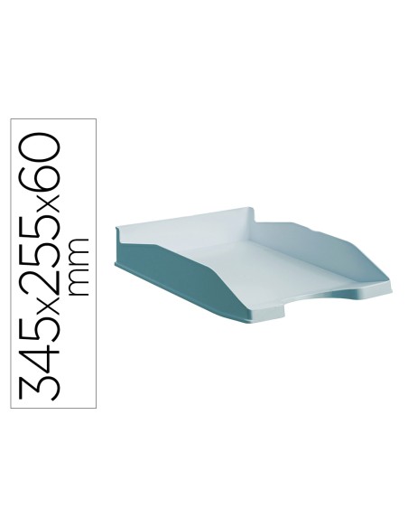 Bandeja sobremesa archivo 2000 ecogreen plastico 100 reciclado apilable formatos din a4 y folio color azul