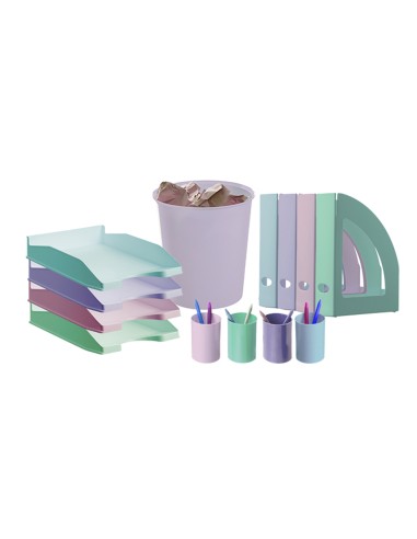 Bandeja sobremesa archivo 2000 ecogreen plastico 100 reciclado apilable formatos din a4 y folio color verde