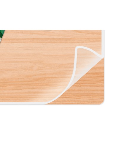 Vade de sobremesa cep silva bambu con solapa transparente 585x385x2 mm