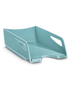 Bandeja sobremesa cep riviera plastico maxi color verde agua 387x265x115 mm