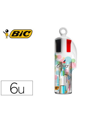 Set bic megatubo pastel 2 cristal up 1 cuatro colores pastel 2 fluorescentes grip pastel 1 corrector mini