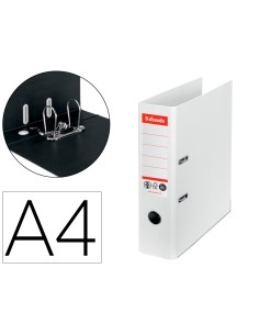Archivador de palanca esselte n 1 co2 neutral din a4 carton forrado lomo 75 mm blanco