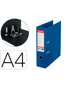 Archivador de palanca esselte n 1 co2 neutral din a4 carton forrado lomo 75 mm azul vivida