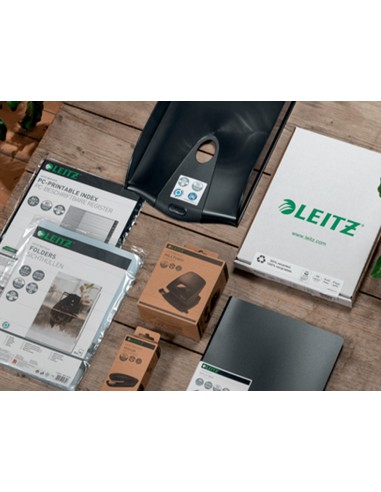 Carpeta leitz recycle gomas din a4 carton reciclabe 100 negro