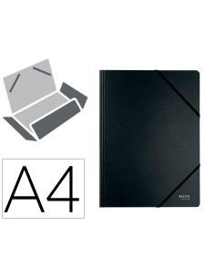 Carpeta leitz recycle gomas din a4 carton reciclabe 100 negro