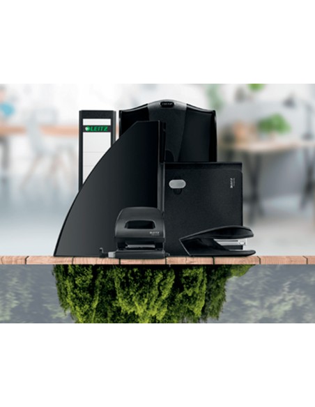 Archivador de palanca leitz recycle din a4 carton reciclado y reciclable 100 180 lomo 80 mm negro