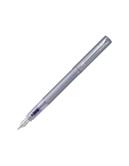 Pluma parker vector xl silver blue plumin f Pluma parker vector xl silver blue plumin f