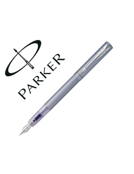 Pluma parker vector xl silver blue plumin f Pluma parker vector xl silver blue plumin f