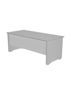 Mesa de oficina rocada work 2004ab02 aluminio gris 200x80 cm