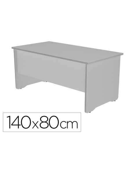 Mesa de oficina rocada work 2001ab02 aluminio gris 140x80 cm Mesa de oficina rocada work 2001ab02 aluminio gris 140x80 cm