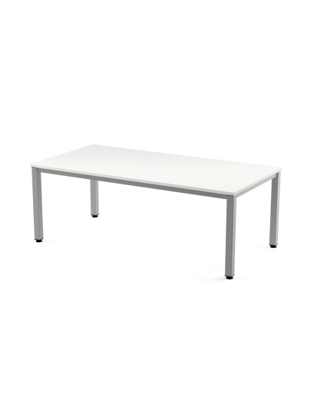 Mesa de oficina rocada executive 2005ad04 aluminio blanco 200x100 cm Mesa de oficina rocada executive 2005ad04 aluminio blanco 200x100 cm