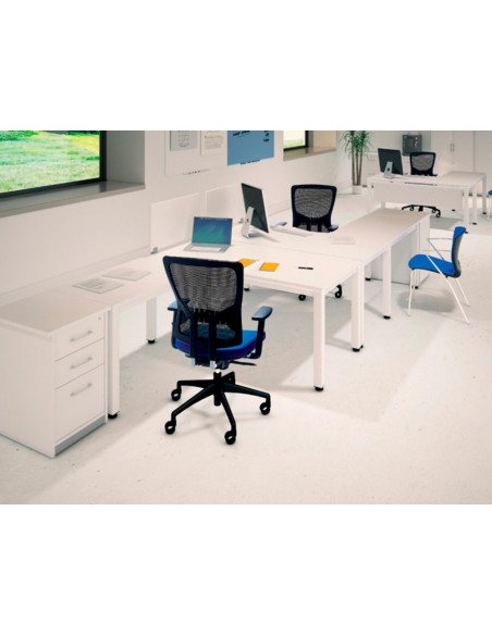 Mesa de oficina rocada executive 2003ad04 aluminio blanco 180x80 cm Mesa de oficina rocada executive 2003ad04 aluminio blanco 180x80 cm