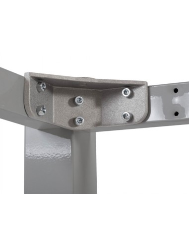 Mesa de oficina rocada executive 2003ad04 aluminio blanco 180x80 cm