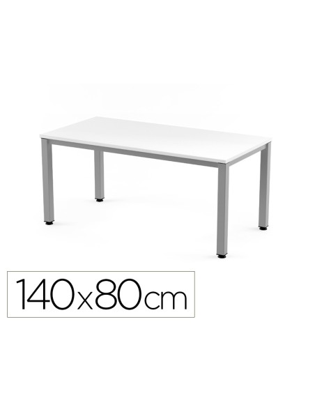 Mesa de oficina rocada executive 2001ad04 aluminio blanco 140x80 cm Mesa de oficina rocada executive 2001ad04 aluminio blanco 140x80 cm