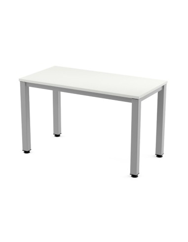 Mesa de oficina rocada executive 2000ad04 aluminio blanco 120x60 cm