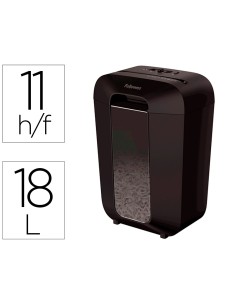 Destructora de documentos fellowes lx 70d capacidad 11h seguridad p4 destruye grapas clips y tarjeta papelera 18 l