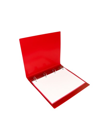 Carpeta liderpapel 4 anillas 25mm mixtas polipropileno din a4 colores surtidos expositor de 12 unidades