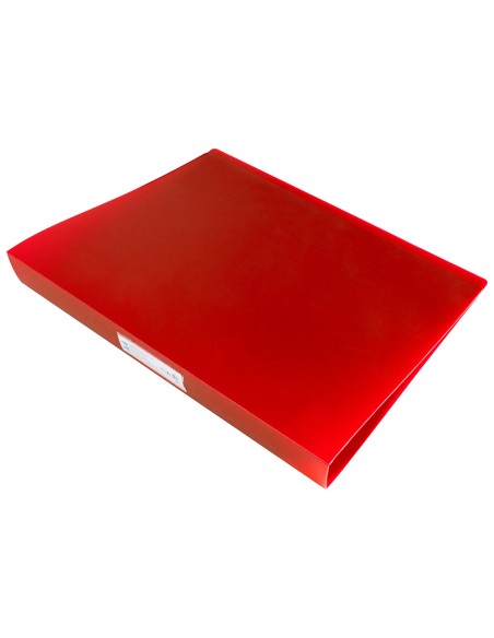 Carpeta liderpapel 4 anillas 25mm mixtas polipropileno din a4 colores surtidos expositor de 12 unidades