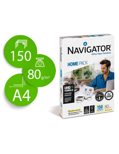 Papel fotocopiadora navigator din a4 80 gramos paquete de 150 hojas