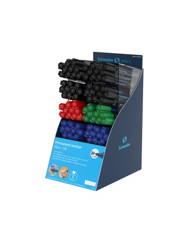 Rotulador schneider maxx 130 permanente punta redonda 1 3 mm reciclado 95 exp80 unidades stdas 218x315x168 mm
