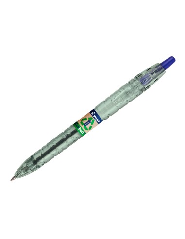Boligrafo pilot ecoball plastico reciclado tinta aceite punta de bola 1 mm color azul