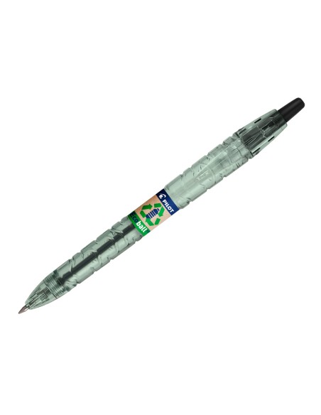 Boligrafo pilot ecoball plastico reciclado tinta aceite punta de bola 1 mm color negro