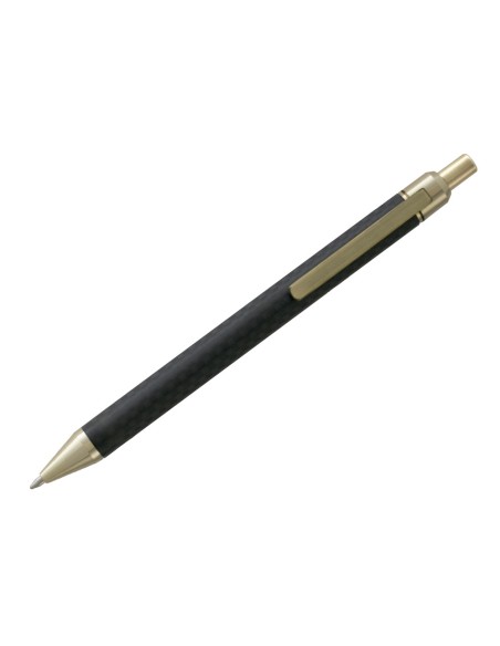 Boligrafo belius potsdam negro y dorado cuerpo fibra carbon tinta gel azul en estuche Boligrafo belius potsdam negro y dorado cuerpo fibra carbon tinta gel azul en estuche