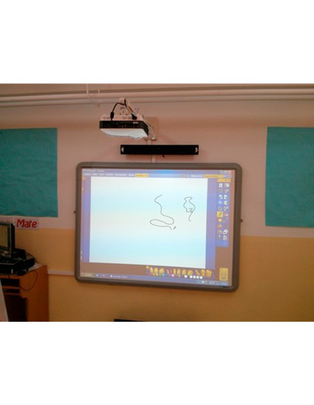 Pizarra interactiva promethean abt78d 78 con proyector benq xga mx808sth corta focal hdmi soporte