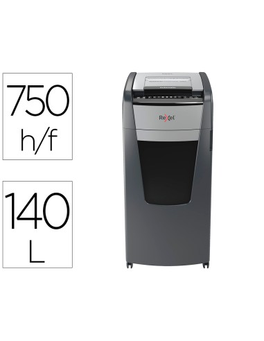 Destructora de documentos rexel optimum auto 750x eu capacidad 750 hojas particulas destruye grapas