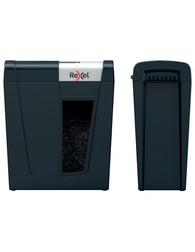 Destructora de documentos rexel secure mc4 capacidad 4 hojas micro corte destruye grapas y clips