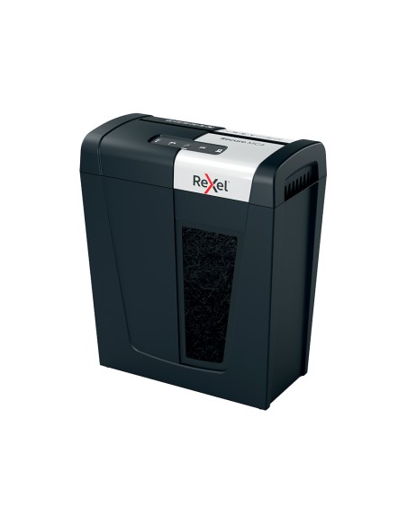 Destructora de documentos rexel secure mc4 capacidad 4 hojas micro corte destruye grapas y clips