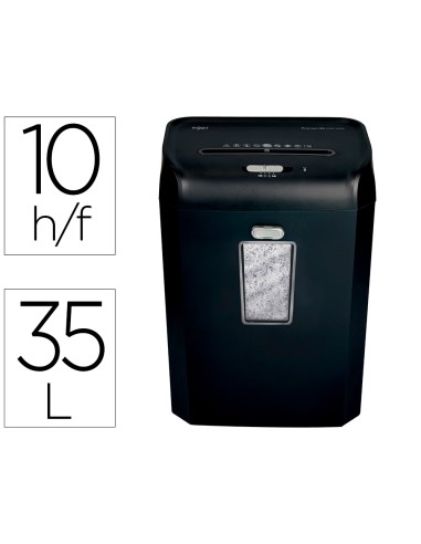 Destructora de documentos rexel promax qs rsx1035 capacidad 10 hojas particulas destruye grapas clips y