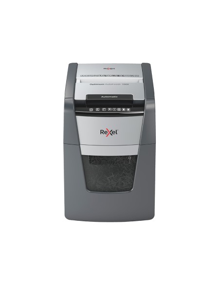 Destructora de documentos rexel optimum auto 100x eu capacidad 100 hojas particulas destruye grapas