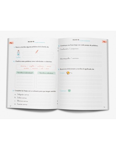 Cuaderno rubio competencia lectora 1 mundo sensaciones