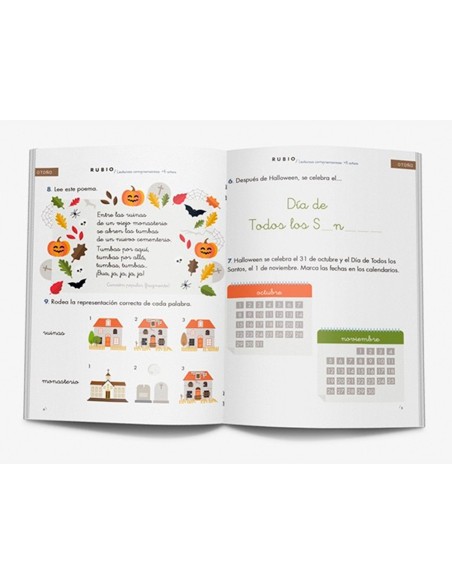 Cuaderno rubio lecturas comprensivas 6 anos