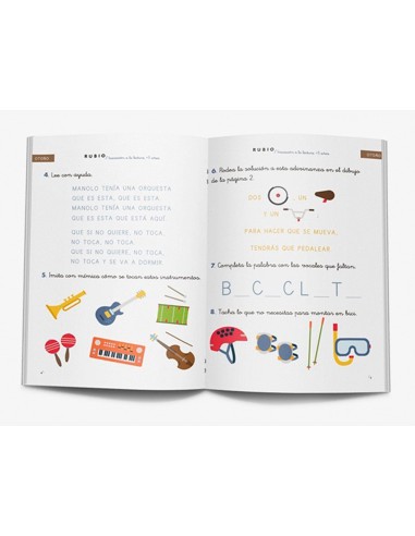 Cuaderno rubio iniciacion a la lectura 5 anos