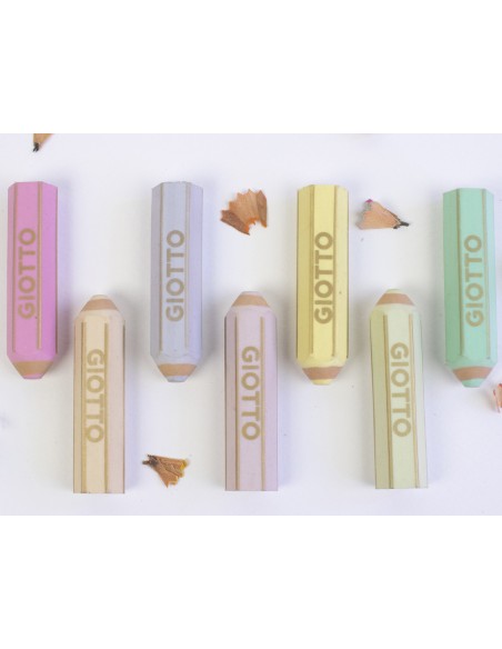 Goma de borrar giotto happy gomma pastel forma de lapiz