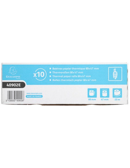 Rollo sumadora exacompta termico 60 mm x 47 mm 55 g m2