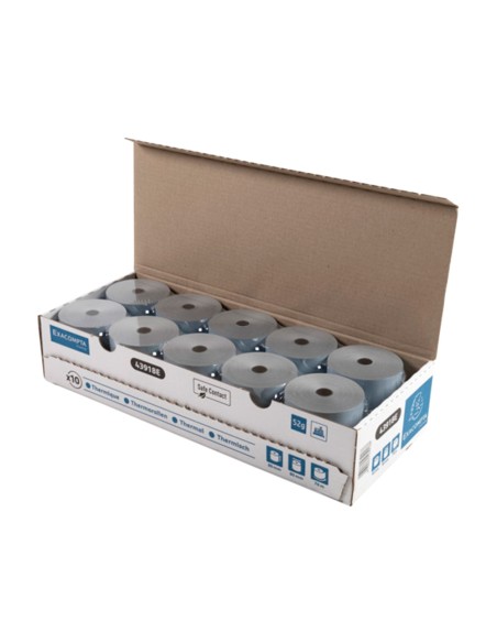Rollo sumadora exacompta safe contact termico 80 mm x 80 mm 52 g m2